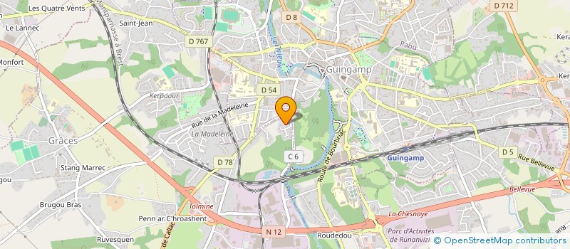 localisation de l'entreprise SCI DE L ARCHANGE  GRACES