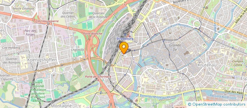 localisation de l'entreprise SCI DE L'ARCHANGE  STRASBOURG