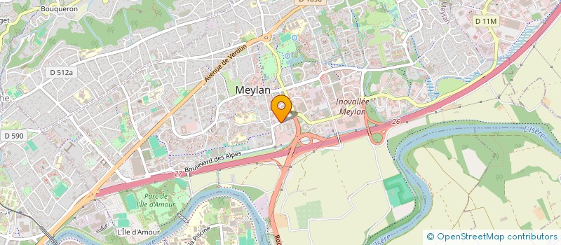 localisation de l'entreprise SCI DE L'ARCHANGE  MEYLAN