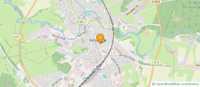 localisation de l'entreprise SCI DE L ARCHE  HIRSON