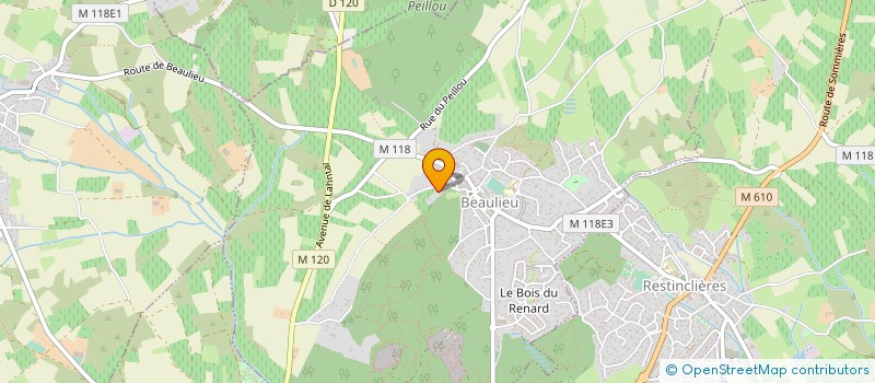 localisation de l'entreprise SCI DE L ARCHE à BEAULIEU