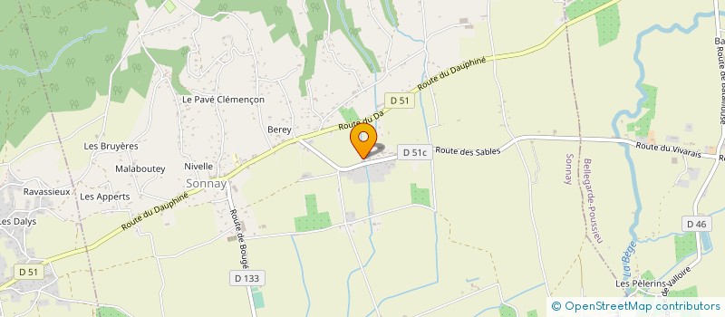 localisation de l'entreprise SCI DE L'ARCHE  SONNAY