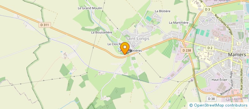 localisation de l'entreprise SCI DE L'ARCHE  SAINT-LONGIS