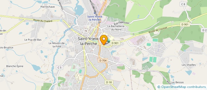localisation de l'entreprise SCI DE L'ARCHE à SAINT-YRIEIX-LA-PERCHE