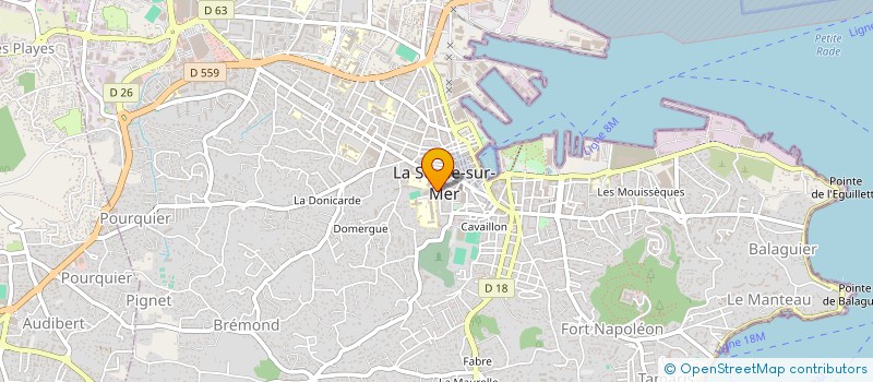 localisation de l'entreprise SCI DE L'ARCHE à LA SEYNE-SUR-MER