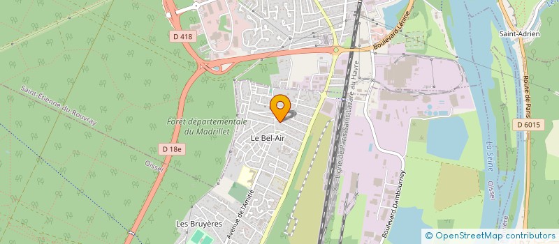 localisation de l'entreprise SCI DE L'ARCHE  OISSEL