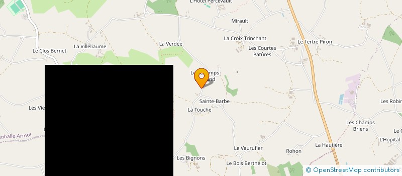 localisation de l'entreprise SCI DE L'ARCHE  HENANSAL