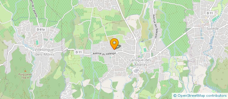 localisation de l'entreprise SCI DE L ARCHE DES ROIS  LAROQUE-DES-ALBERES