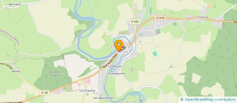 localisation de l'entreprise SCI DE L ARCHELLE  CHATILLON-EN-BAZOIS