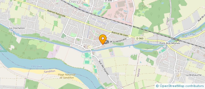 localisation de l'entreprise SCI DE L'ARCHET  CHECY