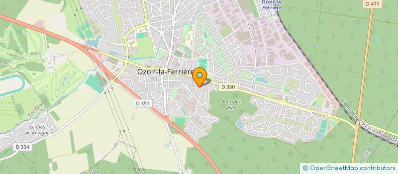 localisation de l'entreprise SCI DE L'ARCHEVECHE  OZOIR-LA-FERRIERE