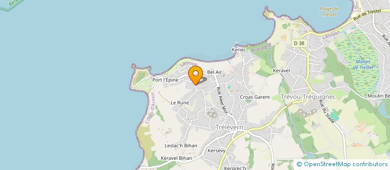 localisation de l'entreprise SCI DE L'ARCHIPEL  TRELEVERN