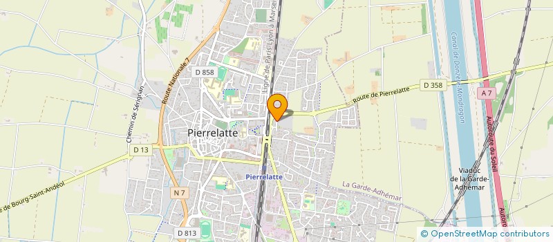 localisation de l'entreprise SCI DE L ARCHIPEL  PIERRELATTE