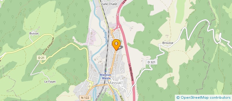 localisation de l'entreprise SCI DE L ARCUEIL à MASSIAC