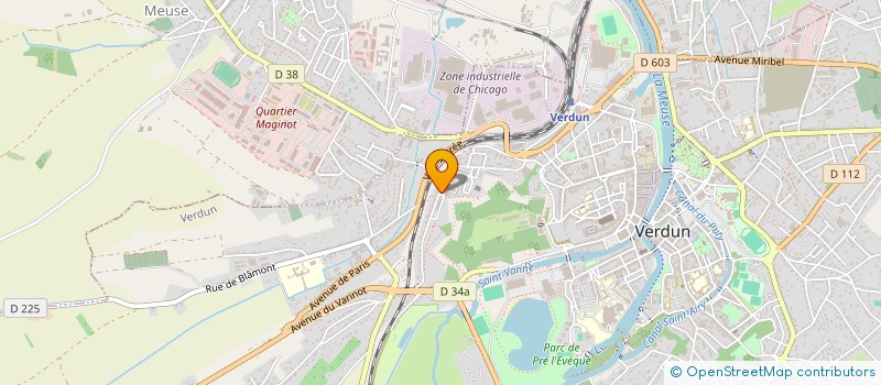 localisation de l'entreprise SCI DE L'ARDOISE à VERDUN
