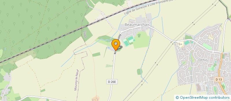 localisation de l'entreprise SCI DE L ARDOISIERE  OTHIS