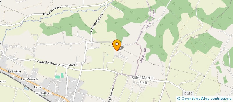 localisation de l'entreprise SCI DE L'ARDOISIERE  LAMOTHE-LANDERRON