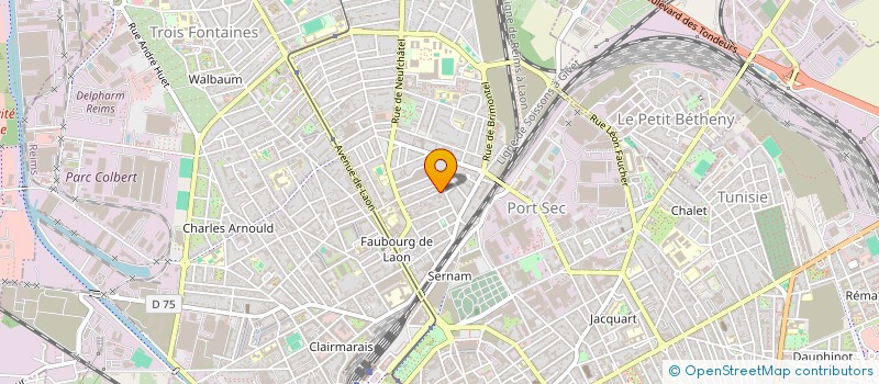 localisation de l'entreprise SCI  DE L'ARDRE  REIMS