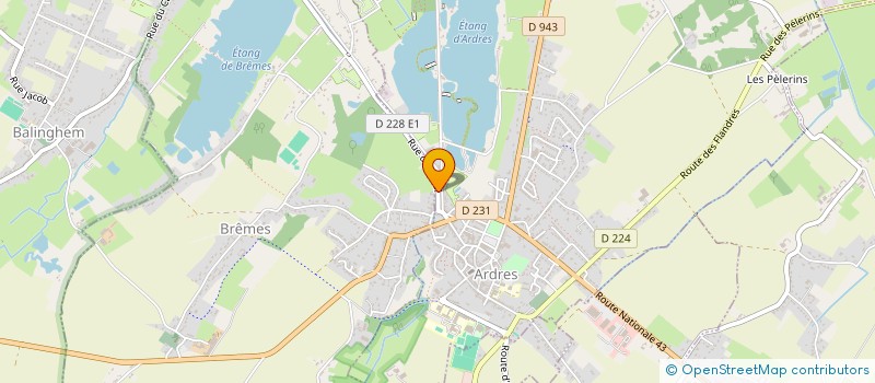 localisation de l'entreprise SCI DE L'ARDRESIS  ARDRES