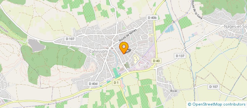 localisation de l'entreprise SCI DE L'ARGENTERIE  CALVISSON