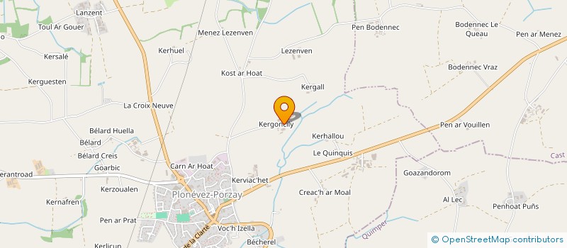 localisation de l'entreprise SCI DE L'ARGOAT  PLONEVEZ-PORZAY