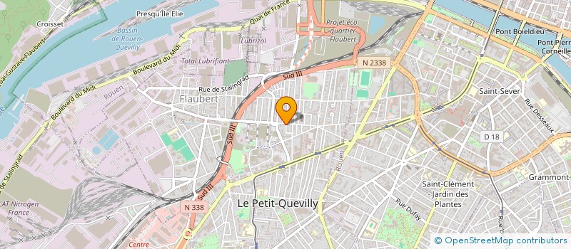 localisation de l'entreprise SCI DE L'ARGONNE à LE PETIT-QUEVILLY