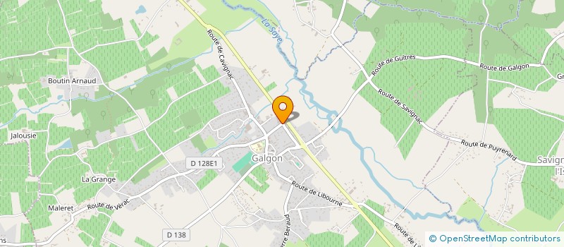 localisation de l'entreprise SCI DE L'ARGONNE  GALGON