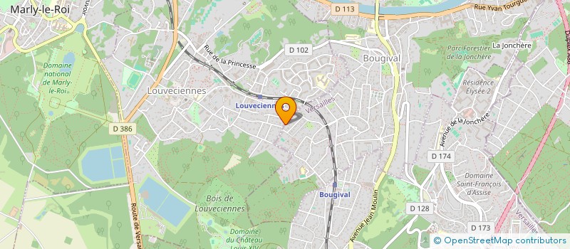 localisation de l'entreprise SCI DE L'ARIEL  BOUGIVAL