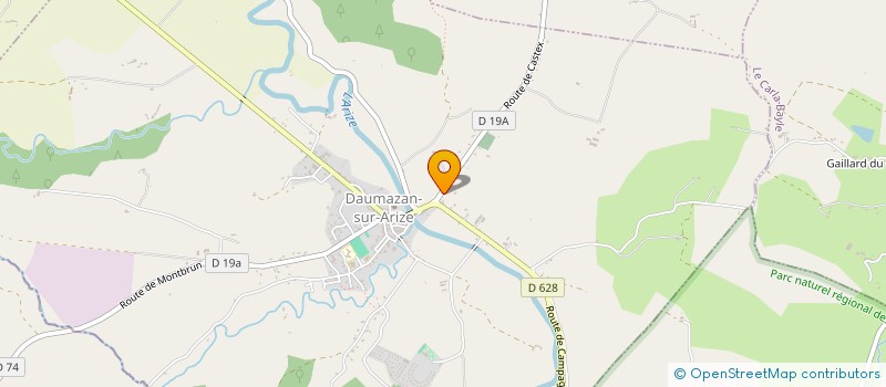 localisation de l'entreprise SCI DE L'ARIZE à DAUMAZAN-SUR-ARIZE