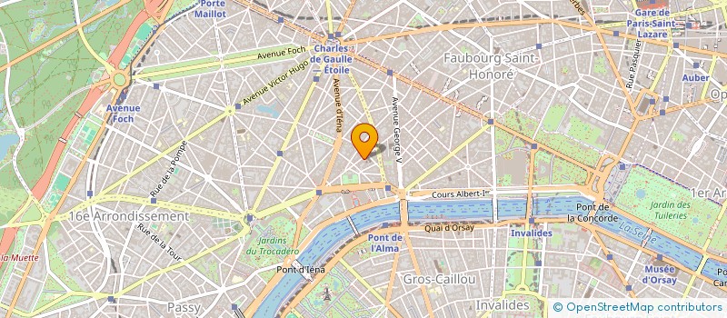 localisation de l'entreprise SCI DE L'ARK  PARIS