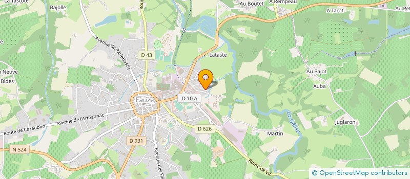 localisation de l'entreprise SCI DE L'ARMAGNAC  EAUZE