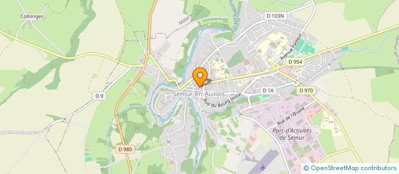 localisation de l'entreprise SCI DE L'ARMANCON  SEMUR-EN-AUXOIS