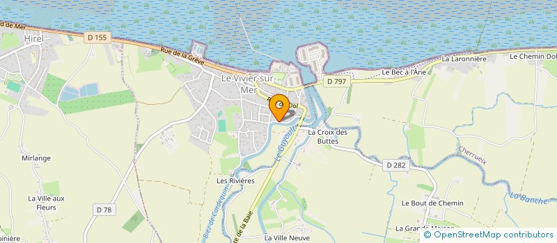 localisation de l'entreprise SCI DE L'ARMOR  LE VIVIER-SUR-MER