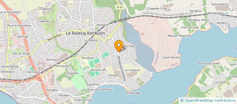 localisation de l'entreprise SCI DE L'ARMORIQUE  LE RELECQ-KERHUON