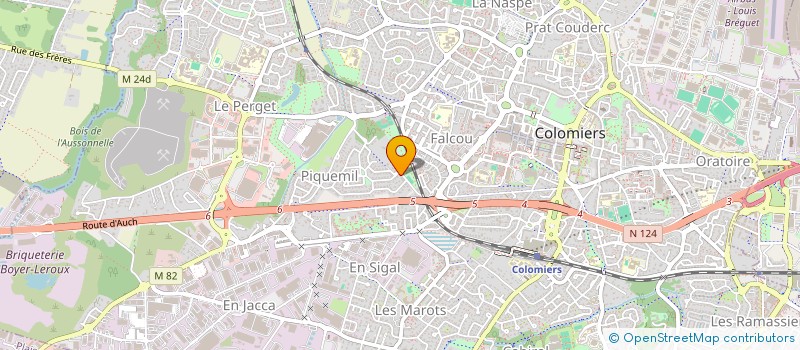 localisation de l'entreprise SCI DE L'ARMURIE à COLOMIERS