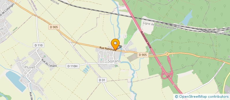 localisation de l'entreprise SCI DE L ARNIZON  SOIRANS