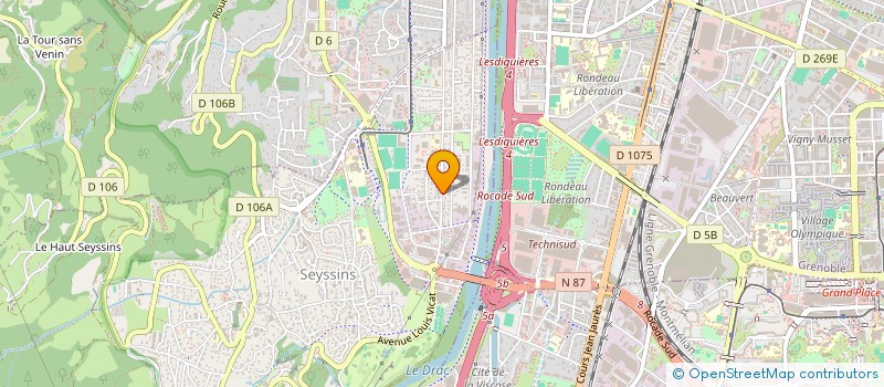 localisation de l'entreprise SCI DE L'ARPETAZ à SEYSSINS