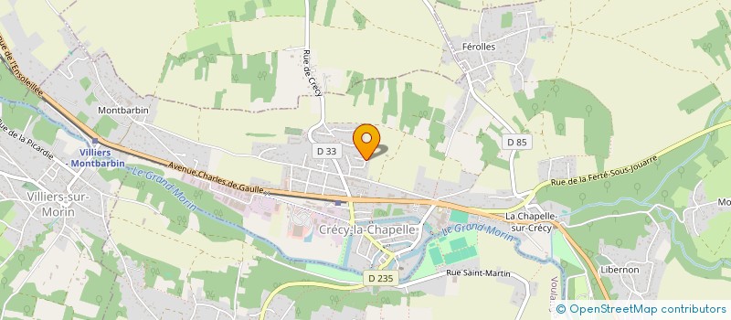 localisation de l'entreprise SCI DE L ARQUEBUSE  CRECY-LA-CHAPELLE