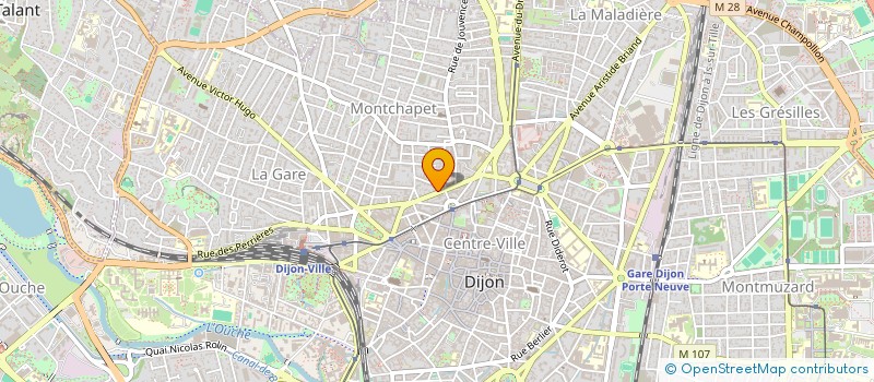 localisation de l'entreprise SCI DE L ARQUEBUSE à DIJON
