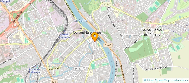 localisation de l'entreprise SCI DE L'ARQUEBUSE à CORBEIL-ESSONNES