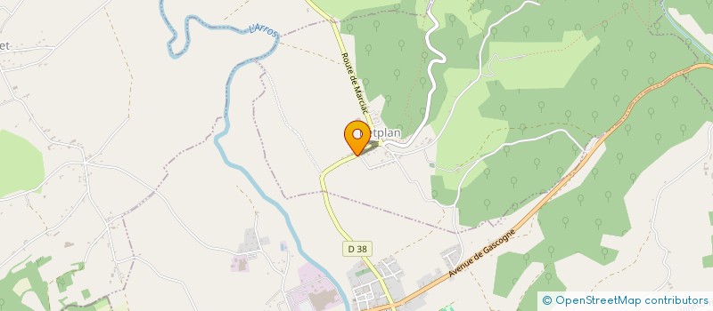 localisation de l'entreprise SCI DE L'ARROS  MONTEGUT-ARROS