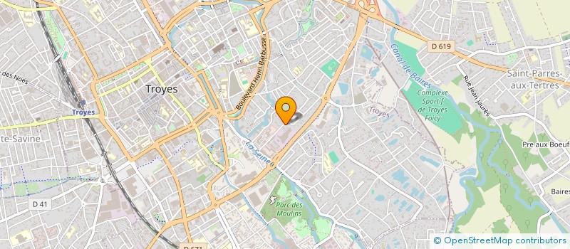 localisation de l'entreprise SCI DE L'ARS  TROYES