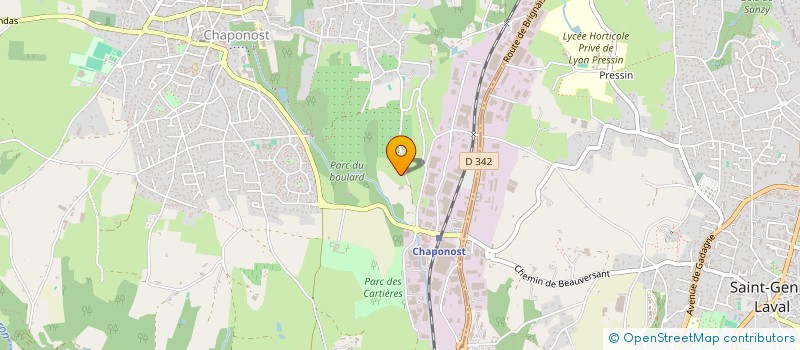 localisation de l'entreprise SCI DE L'ARSELANS  CHAPONOST