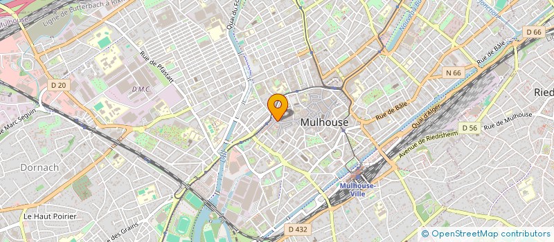 localisation de l'entreprise SCI DE L'ARSENAL  MULHOUSE