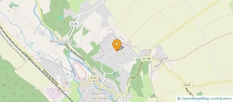 localisation de l'entreprise SCI DE L'ARSENAL  BEAUMONT-LE-ROGER