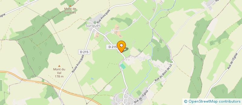 localisation de l'entreprise SCI DE L'ART  SURQUES