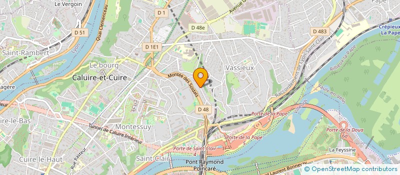 localisation de l'entreprise SCI DE L'ARTICOL  CALUIRE-ET-CUIRE