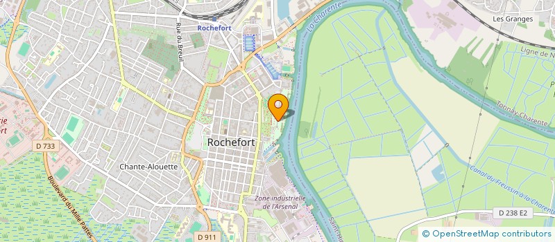 localisation de l'entreprise SCI DE L'ARTILLERIE NAVALE  ROCHEFORT