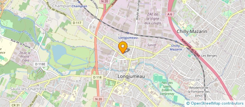 localisation de l'entreprise SCI DE L'ARTISANAT  SAULX-LES-CHARTREUX