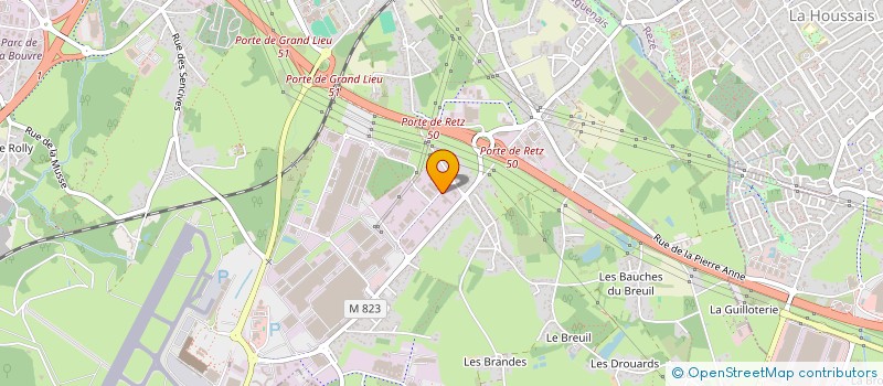 localisation de l'entreprise SCI DE L'ARTISANAT DU BATIMENT à BOUGUENAIS